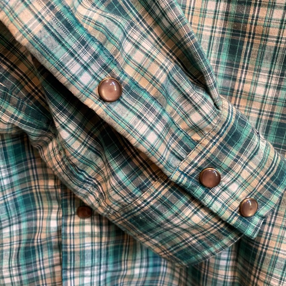 OUTBACK TRADING COMPANY COWBOY WESTERN SHIRT (Breathable) Mens L - Pearl Snaps - Picture 6 of 9